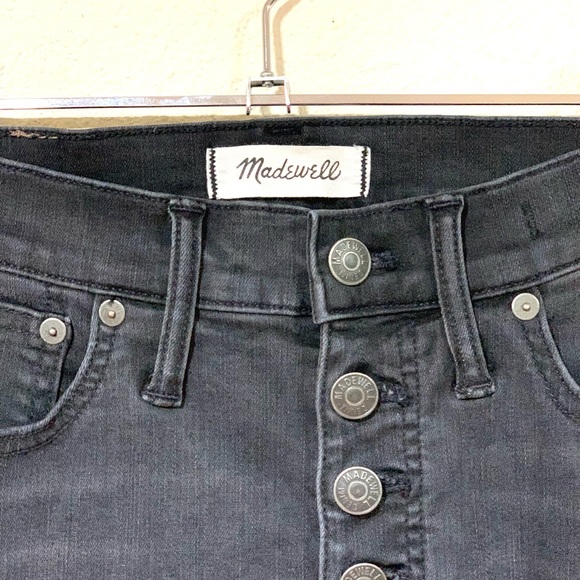 Madewell Charcoal Raw Hem Cali Demi-Boot Jean’s (27s) - Picture 4 of 15